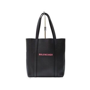 BALENCIAGA XXS Everyday Tote Black Calfskin Handbag Shoulder Bag Strap Compact